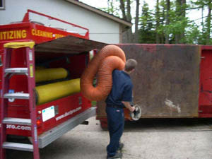 Unload equipment